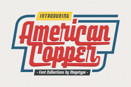 MGT American Copper Bold Italic