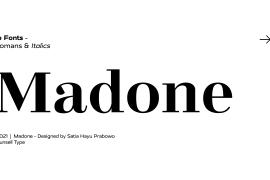 Madone Bold Italic