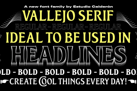 Vallejo Serif Black