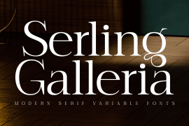 Serling Galleria Black Italic