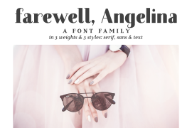 Farewell Angelina  Text Italic