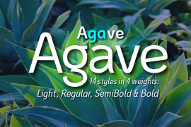Agave Condensed Semi Bold Italic