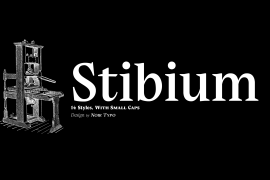 Stibium Extra Black Italic