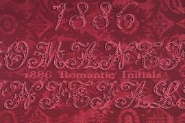 1886 Romantic Initials