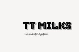 TT Milks Casual Outline Cow