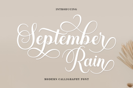 September Rain Script Regular