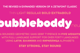 Bubbleboddy Neue Bold