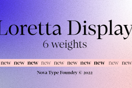 Loretta Display Semi Bold Italic