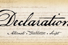 P22 Declaration Blackletter