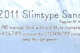 2011 Slimtype Sans