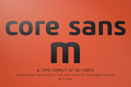 Core Sans M SC 87 Cn Heavy Italic