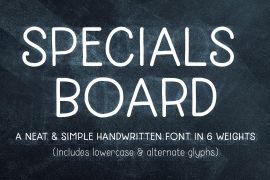 Specials Board Bold