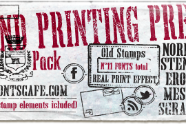 Hand Printing Press Scraped