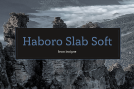 Haboro Slab Soft Condensed Ex Bold Italic