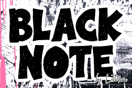 Black Note Italic