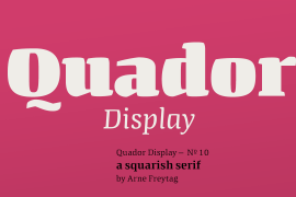 Quador Display Ultra Bold Italic