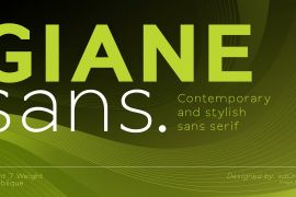 Giane Sans Bold