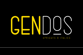 Gendos Bold Italic