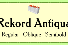 Rekord Antiqua Oblique