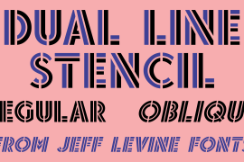 Dual Line Stencil JNL Oblique