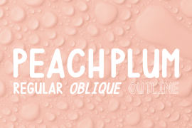 Peach Plum Outline