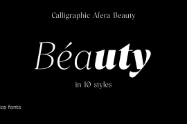 Calligraphic Afera Beauty Reg