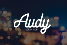 Audy Script Regular