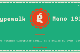 Typewalk Mono 1915 Bold