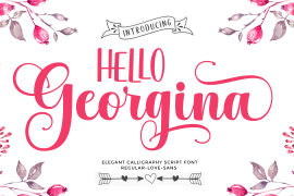 Hello Georgina Script Regular