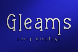 Gleams Serif Display Light