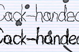 Cack-handed Black Italic