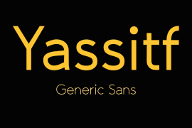 Yassitf Condensed Bold Italic