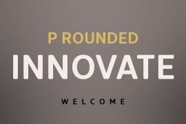Innovate P Rounded Black Oblique