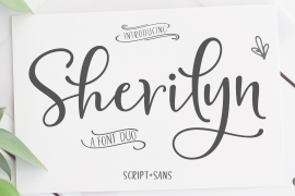 Sherilyn Script Font Duo Regular