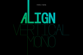 Align Vertical Mono Hairline