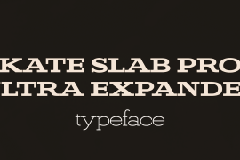 Kate Slab Pro Ultra Expanded 800 Extra Bold
