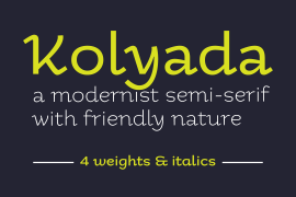 Kolyada Medium Italic