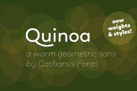 Quinoa Titling Black Italic