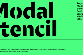 Modal Stencil Extrabold
