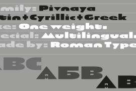 Pivnaya-Cyrillic Greek Regular