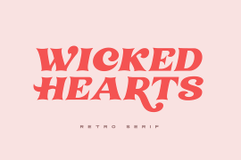 Wicked Hearts Italic