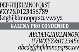 Galena Pro Condensed Bold