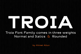 Troia Rounded Bold Italic
