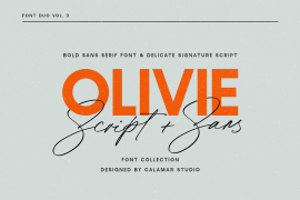 Olivie Font Duo Script