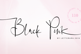 Black Pink Signature Bold