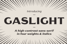 Gaslight Variable Font