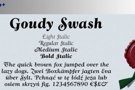 Goudy Swash Std Bold Italic