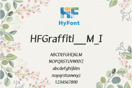 HFGraffiti＿M_I Medium Italic