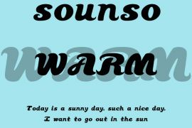 A025-Sounso  Warm 常规