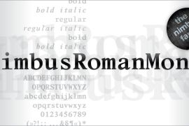 Nimbus Roman Mono Std Bold